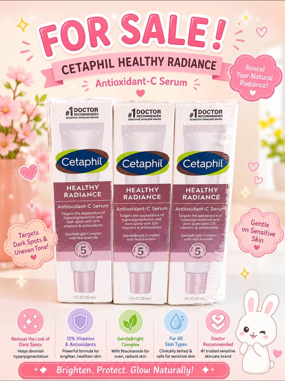 (3 Pack) Cetaphil Healthy Radiance Antioxidant-C Serum